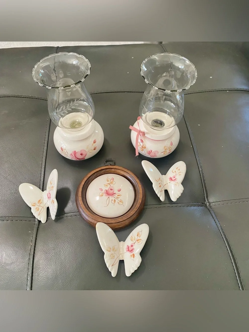 Lot Of 8 Lasting Products Wall Plaque Candle Holders Butterflies Made In USA